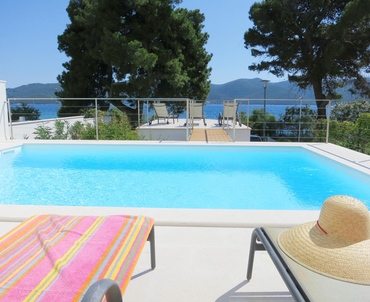 You will probably get the best view when lying on the deckchair by the pool :)