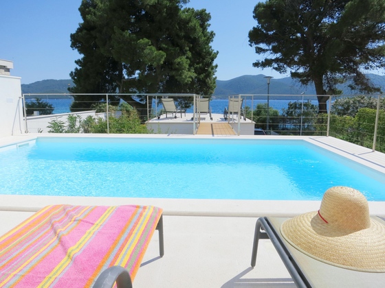 You will probably get the best view when lying on the deckchair by the pool :)
